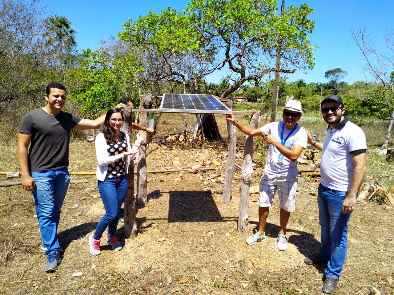 Projeto da UFPI leva energia solar para comunidade e beneficia